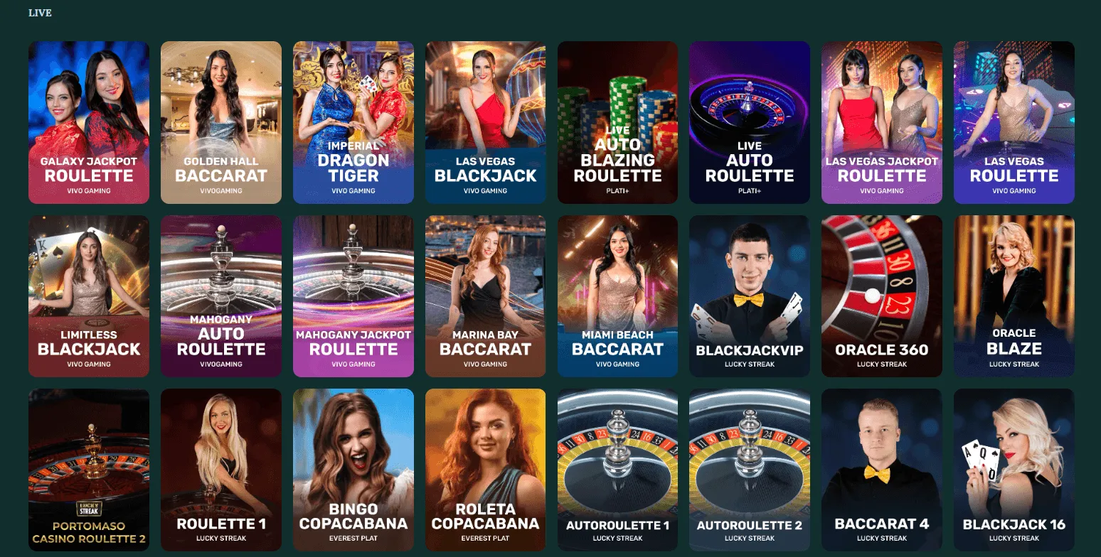 Live Casino Royalen — Casinotafels & Dealers